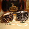 ANELLO GUFO IN BRONZO VINTAGE